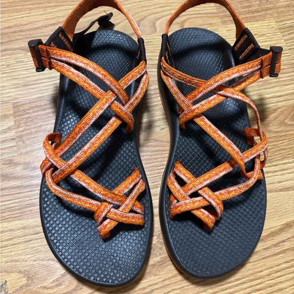 Chaco Orange and Black Women's Sandals - Picture 2 of 4